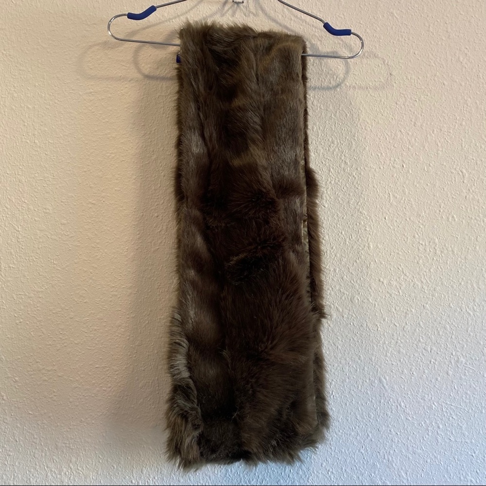 Faux fur scarf